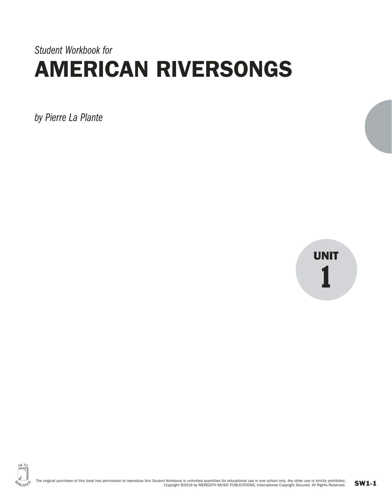 Pierre La Plante Guides to Band Masterworks, Vol. 6 - Student Workbook - American Riversongs sheet music notes and chords arranged for Instrumental Method