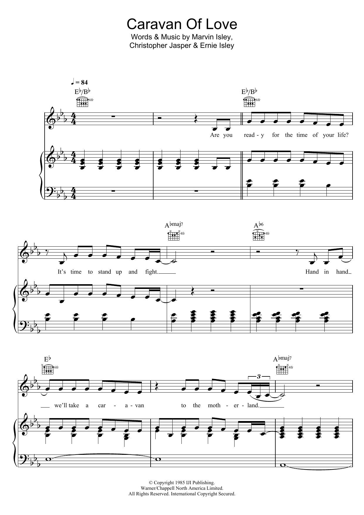 Pixie Lott Caravan Of Love sheet music notes and chords arranged for Piano, Vocal & Guitar Chords