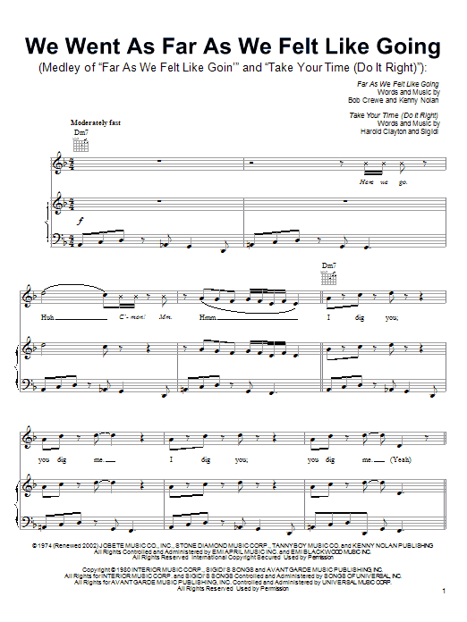 Pussycats Dolls Far As We Felt Like Goin' sheet music notes and chords arranged for Piano, Vocal & Guitar Chords (Right-Hand Melody)