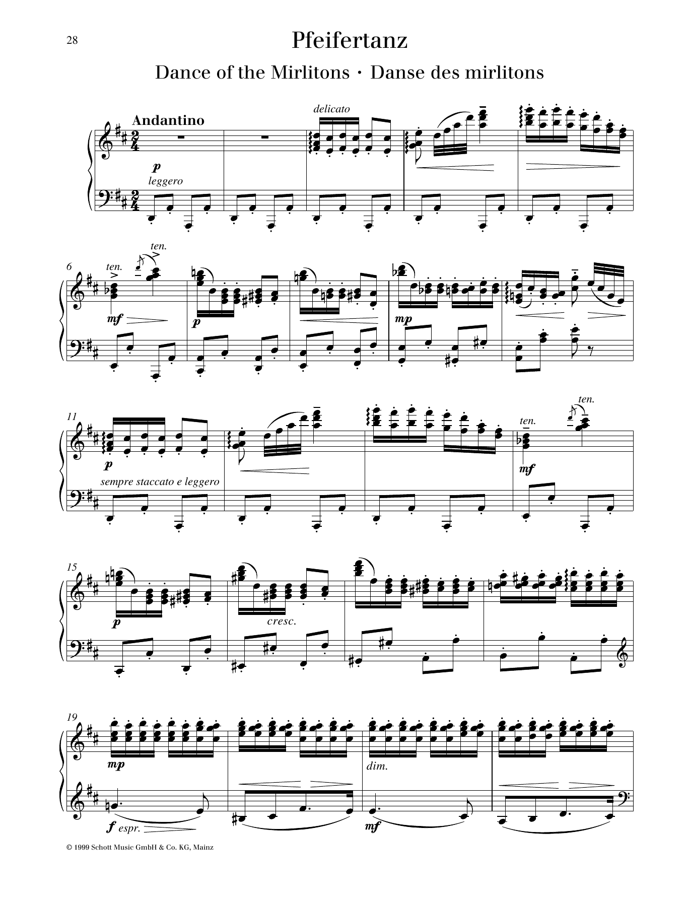 Pyotr Il'yich Tchaikovsky Dance Of The Mirlitons sheet music notes and chords arranged for Piano Solo