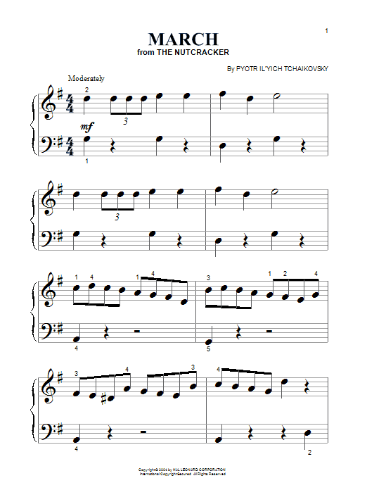 Pyotr Il'yich Tchaikovsky March sheet music notes and chords arranged for Ukulele Ensemble