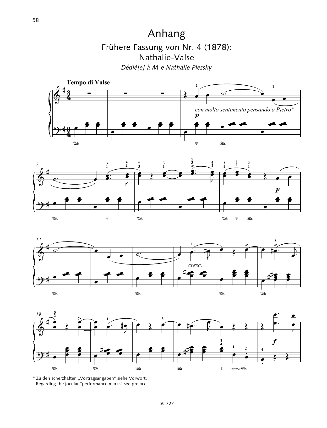 Pyotr Il'yich Tchaikovsky Natha-Valse sheet music notes and chords arranged for Piano Solo