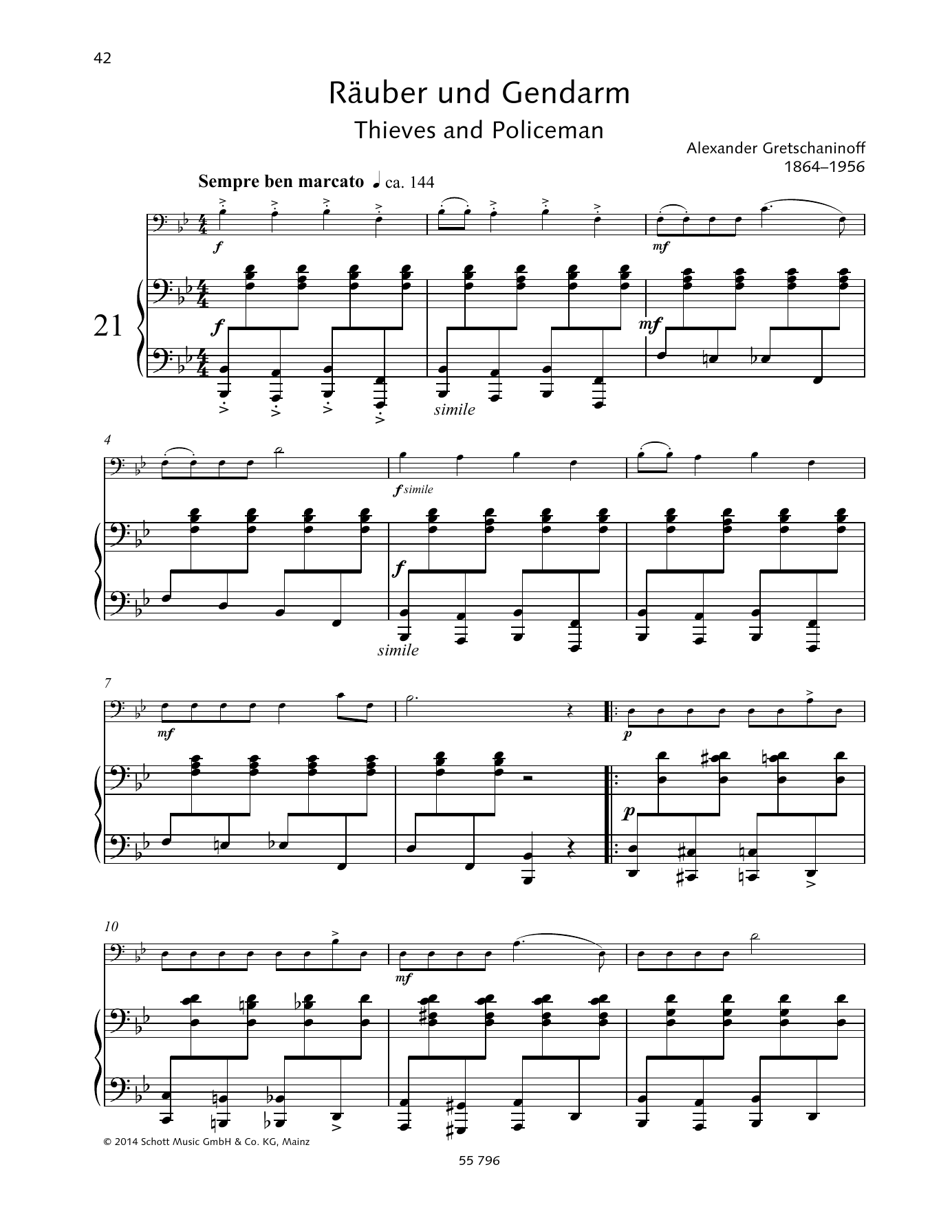 Rainer Mohrs Thieves and policeman sheet music notes and chords arranged for String Solo