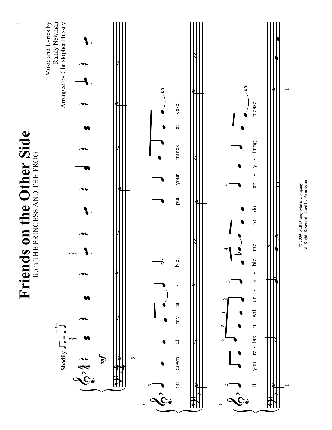 Randy Newman Friends On The Other Side (arr. Christopher Hussey) sheet music notes and chords arranged for Educational Piano