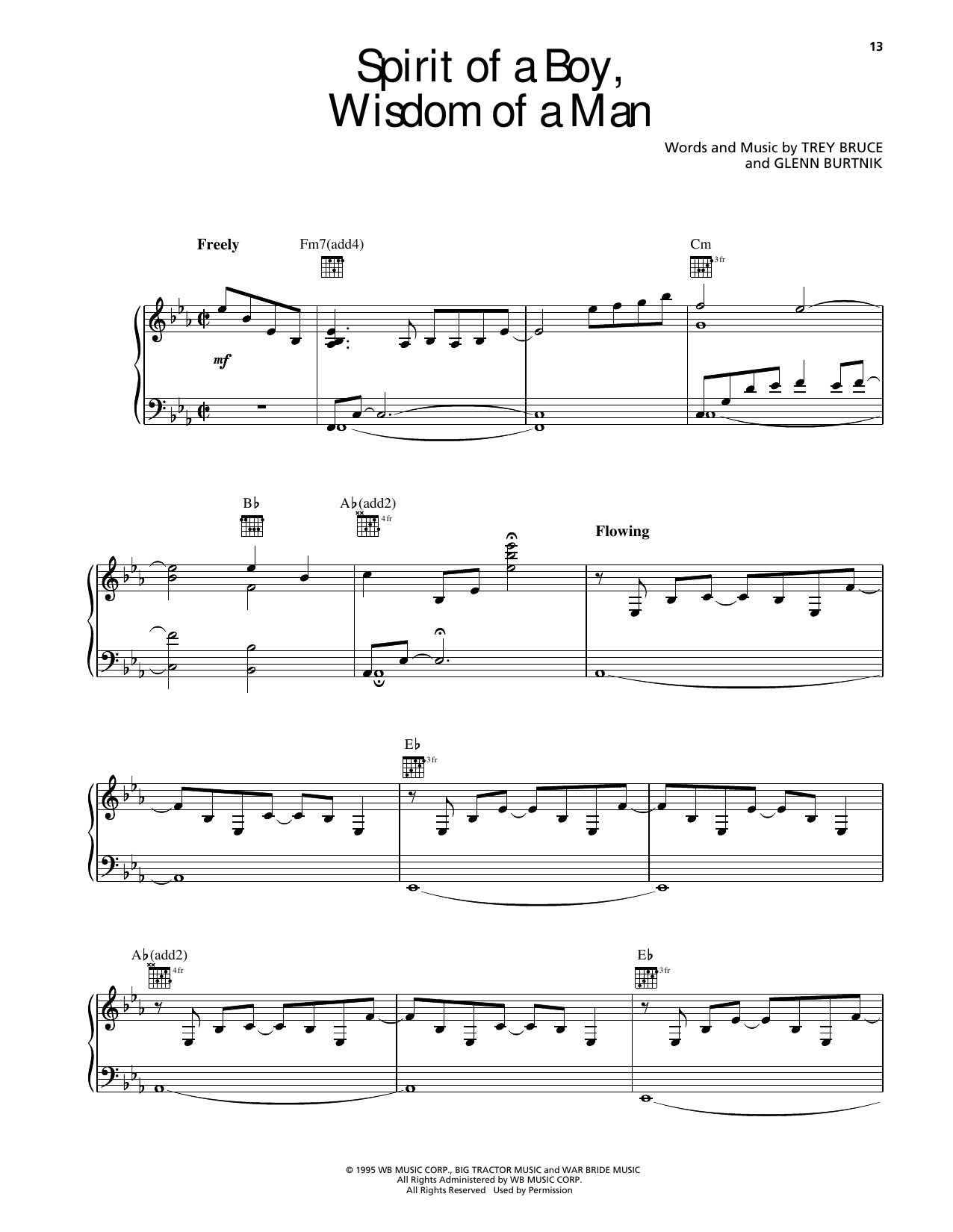 Randy Travis Spirit Of A Boy, Wisdom Of A Man sheet music notes and chords arranged for Piano, Vocal & Guitar Chords (Right-Hand Melody)