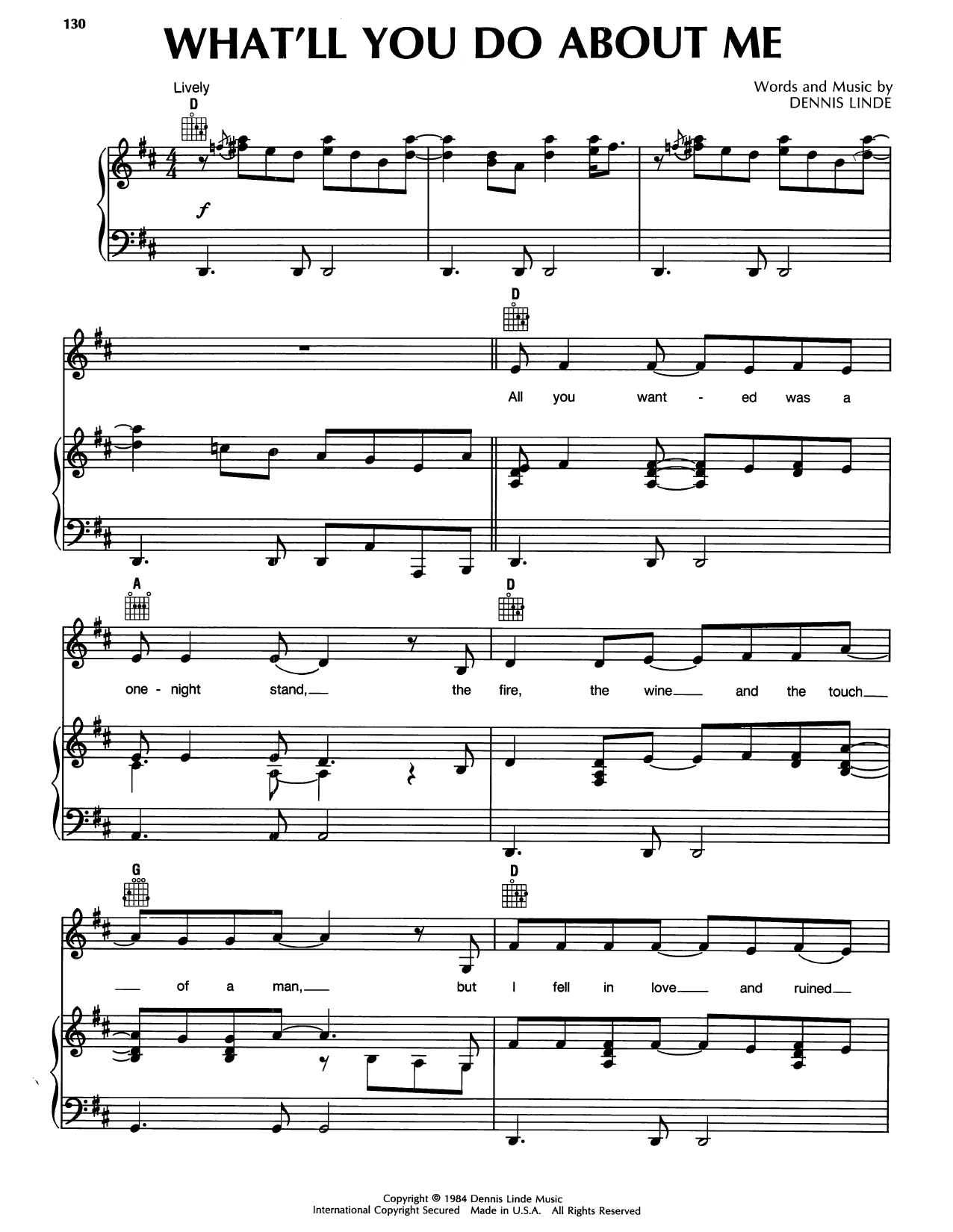 Randy Travis What'll You Do About Me sheet music notes and chords arranged for Piano, Vocal & Guitar Chords (Right-Hand Melody)