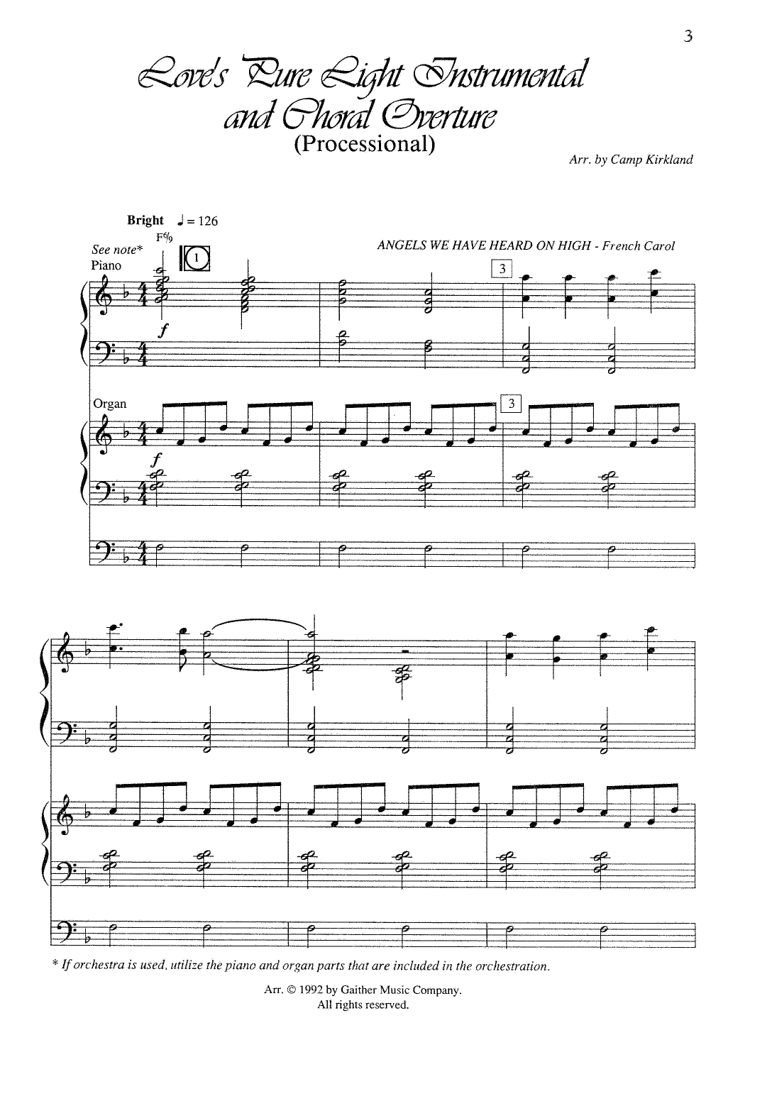 Randy Vader and Jay Rouse Love's Pure Light (arr. Camp Kirkland) sheet music notes and chords arranged for SATB Choir