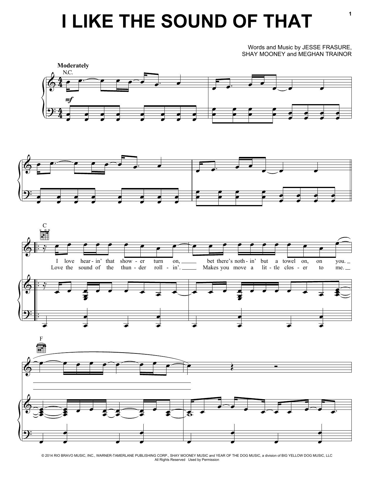 Rascal Flatts I Like The Sound Of That sheet music notes and chords arranged for Piano, Vocal & Guitar Chords (Right-Hand Melody)