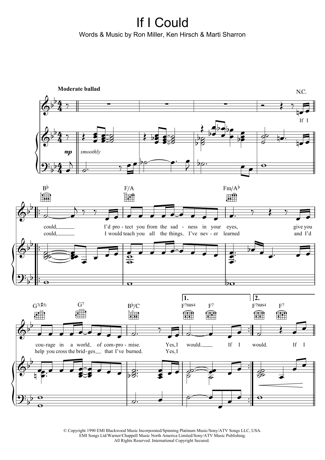 Regina Belle If I Could sheet music notes and chords arranged for Piano, Vocal & Guitar Chords (Right-Hand Melody)