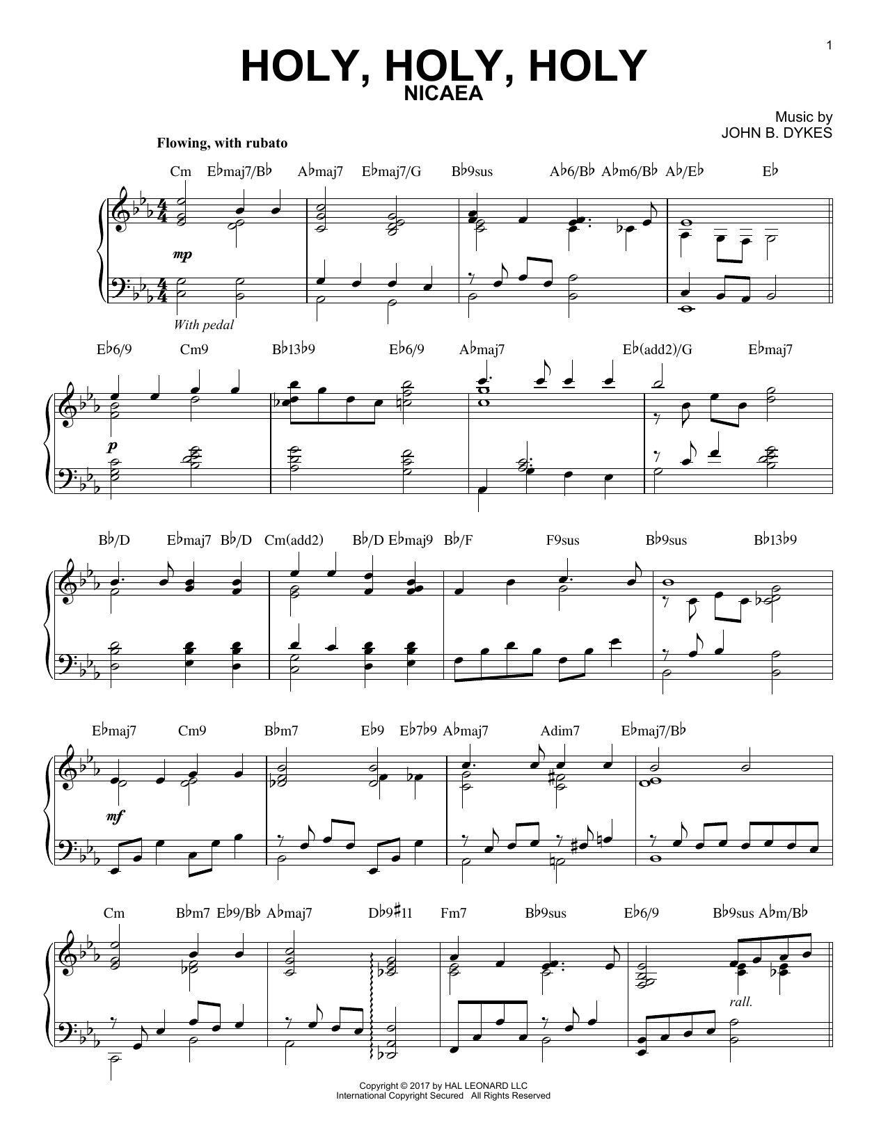 Reginald Heber Holy, Holy, Holy [Jazz version] sheet music notes and chords arranged for Piano Solo