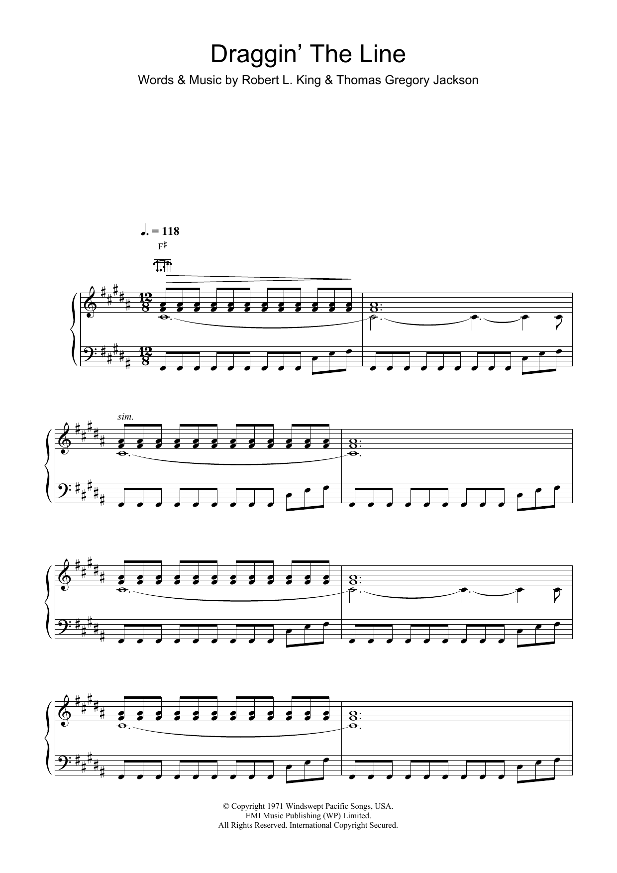 R.E.M. Draggin' The Line sheet music notes and chords arranged for Piano, Vocal & Guitar Chords