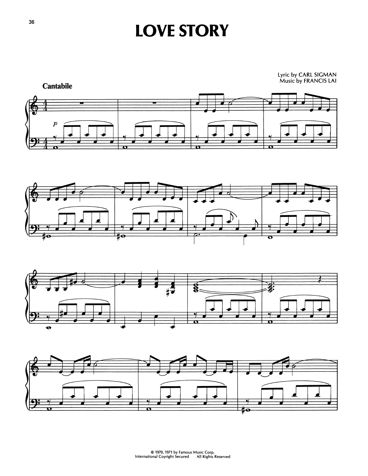 Richard Clayderman Where Do I Begin (Love Theme) sheet music notes and chords arranged for Piano Solo