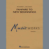 Richard L. Saucedo 'Fanfare for New Beginnings - Conductor Score (Full Score)' Concert Band