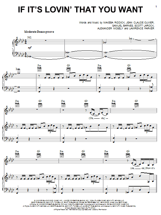Rihanna If It's Lovin' That You Want sheet music notes and chords arranged for Piano, Vocal & Guitar Chords (Right-Hand Melody)