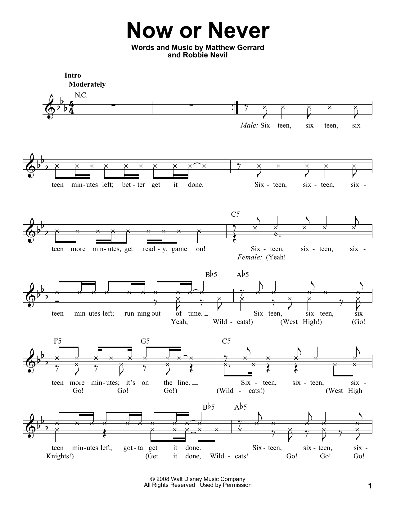 Robbie Nevil Now Or Never sheet music notes and chords arranged for Pro Vocal