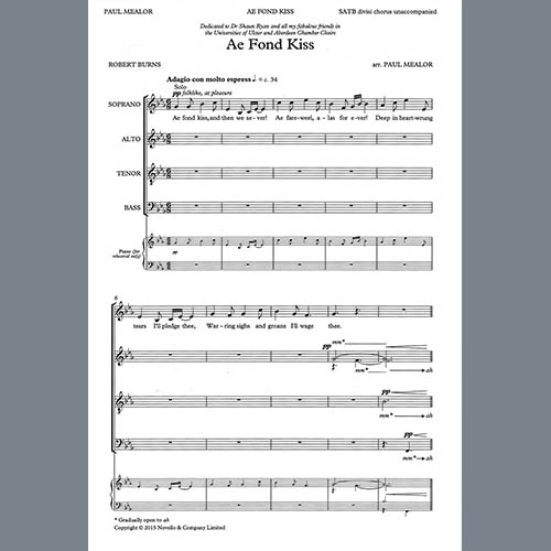 Easily Download Robert Burns Printable PDF piano music notes, guitar tabs for  SATB Choir. Transpose or transcribe this score in no time - Learn how to play song progression.