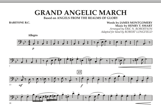 Robert Longfield Grand Angelic March - Baritone B.C. sheet music notes and chords arranged for Concert Band