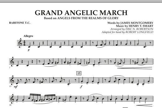 Robert Longfield Grand Angelic March - Baritone T.C. sheet music notes and chords arranged for Concert Band