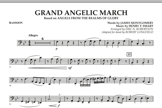 Robert Longfield Grand Angelic March - Bassoon sheet music notes and chords arranged for Concert Band