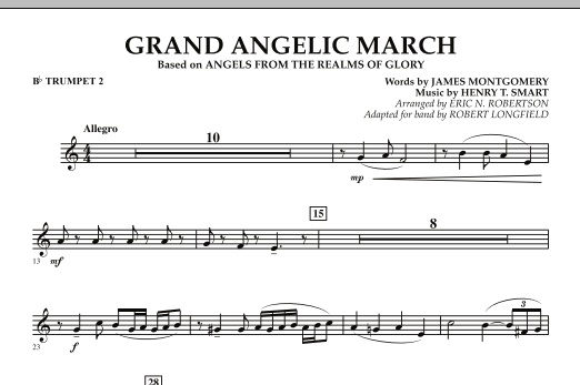 Robert Longfield Grand Angelic March - Bb Trumpet 2 sheet music notes and chords arranged for Concert Band