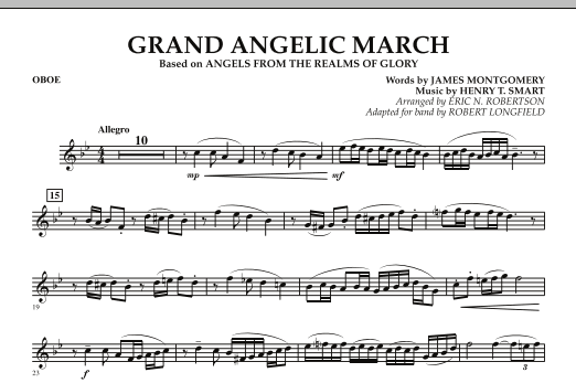 Robert Longfield Grand Angelic March - Oboe sheet music notes and chords arranged for Concert Band