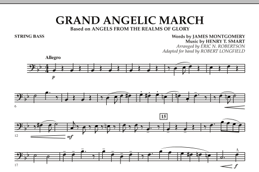 Robert Longfield Grand Angelic March - String Bass sheet music notes and chords arranged for Concert Band