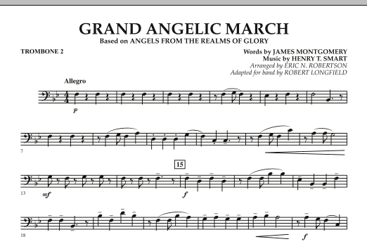 Robert Longfield Grand Angelic March - Trombone 2 sheet music notes and chords arranged for Concert Band