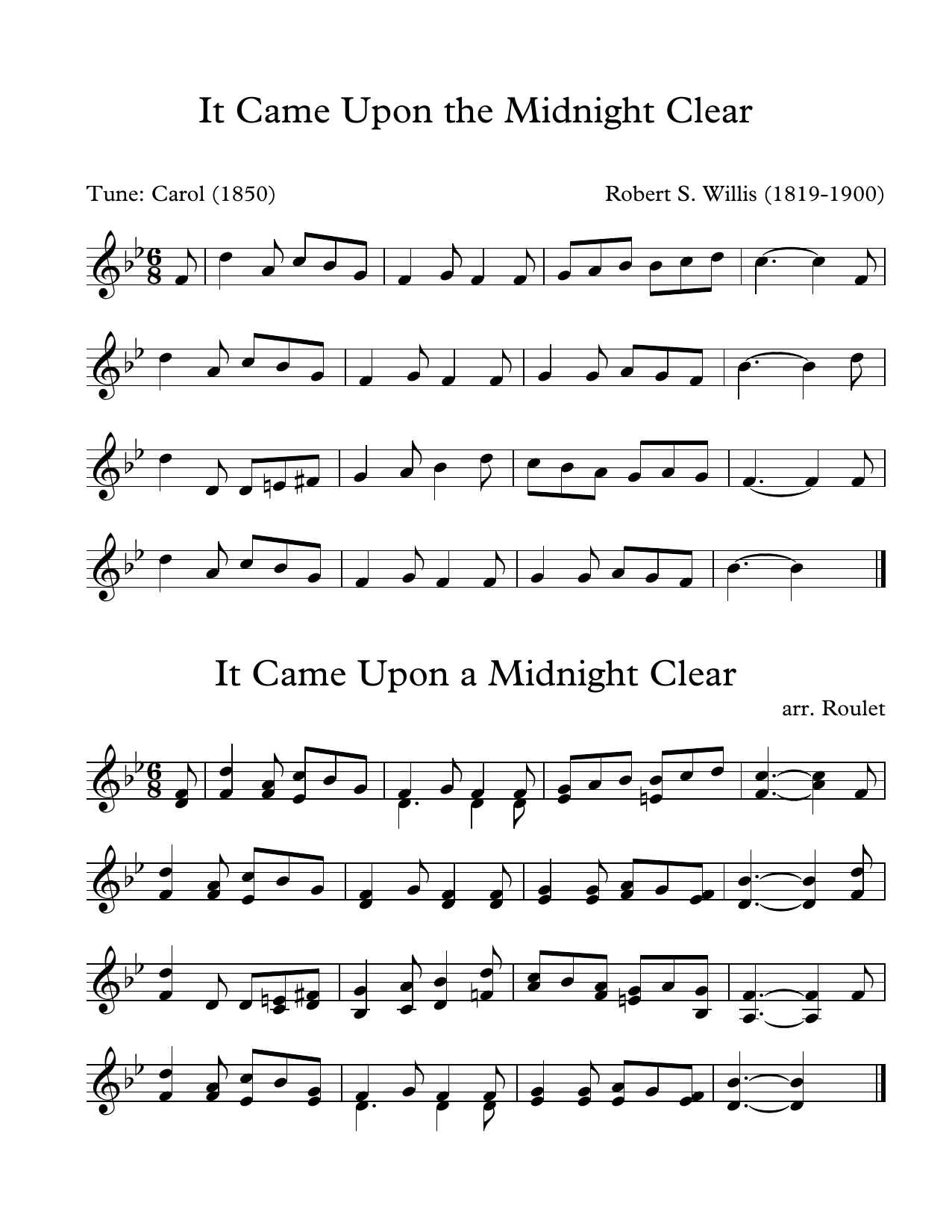 Robert S. Willis It Came Upon A Midnight Clear (arr. Patrick Roulet) sheet music notes and chords arranged for Marimba Solo