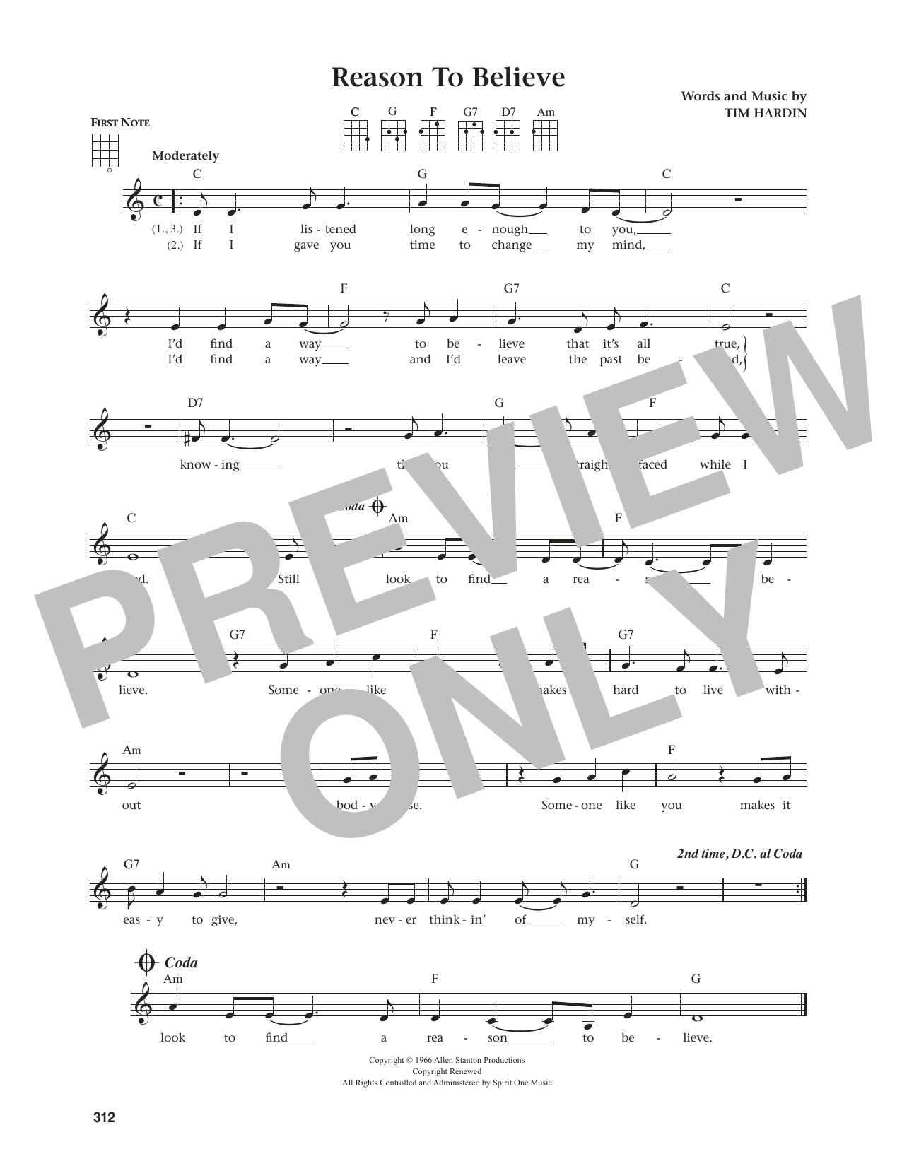 Rod Stewart Reason To Believe (from The Daily Ukulele) (arr. Jim Beloff) sheet music notes and chords arranged for Ukulele
