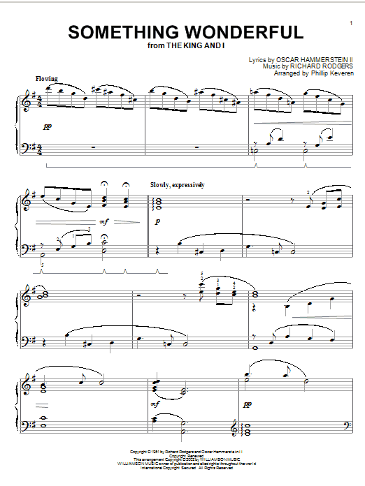 Rodgers & Hammerstein Something Wonderful (arr. Phillip Keveren) sheet music notes and chords arranged for Piano Solo