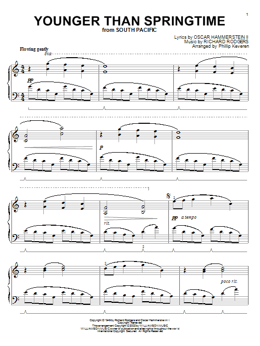 Rodgers & Hammerstein Younger Than Springtime (arr. Phillip Keveren) sheet music notes and chords arranged for Piano Solo