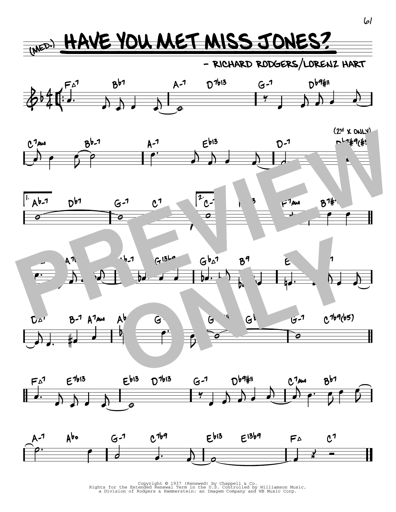 Rodgers & Hart Have You Met Miss Jones? (arr. David Hazeltine) sheet music notes and chords arranged for Real Book – Enhanced Chords