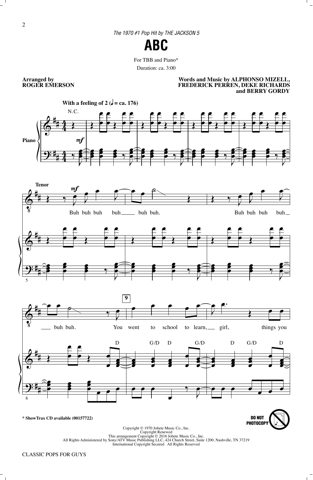 Roger Emerson Classic Pops For Guys (Collection) sheet music notes and chords arranged for TTBB Choir