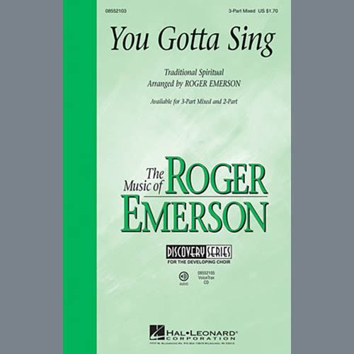 Easily Download Roger Emerson Printable PDF piano music notes, guitar tabs for  3-Part Mixed Choir. Transpose or transcribe this score in no time - Learn how to play song progression.