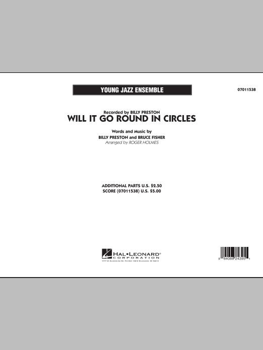 Roger Holmes Will It Go Round in Circles? - Full Score sheet music notes and chords arranged for Jazz Ensemble
