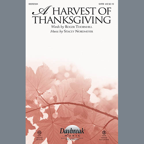 Easily Download Roger Thornhill & Stacey Nordmeyer Printable PDF piano music notes, guitar tabs for  SATB Choir. Transpose or transcribe this score in no time - Learn how to play song progression.
