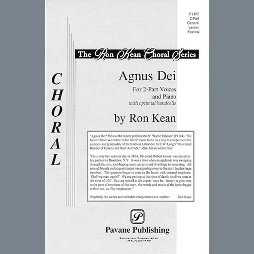 Easily Download Ron Kean Printable PDF piano music notes, guitar tabs for  2-Part Choir. Transpose or transcribe this score in no time - Learn how to play song progression.
