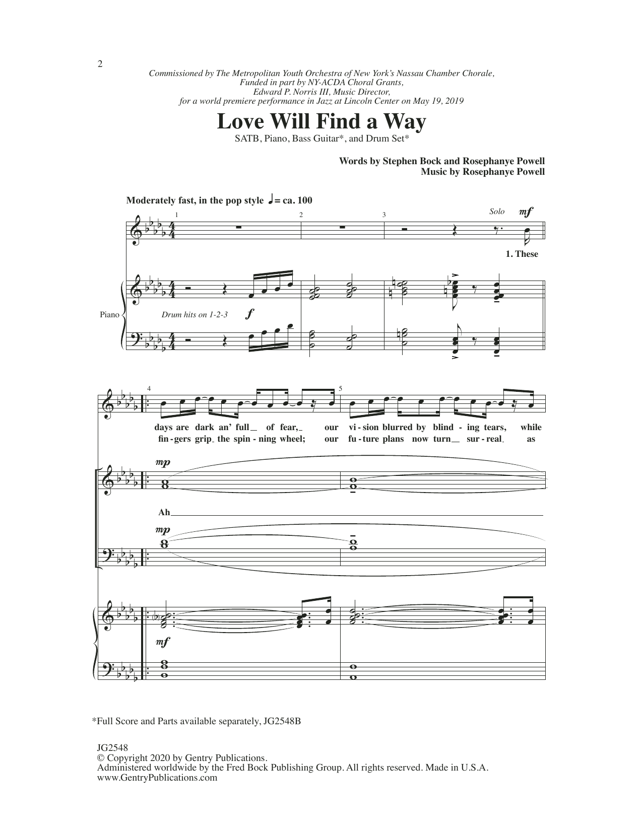 Rosephanye Powell Love Will Find A Way sheet music notes and chords arranged for SATB Choir