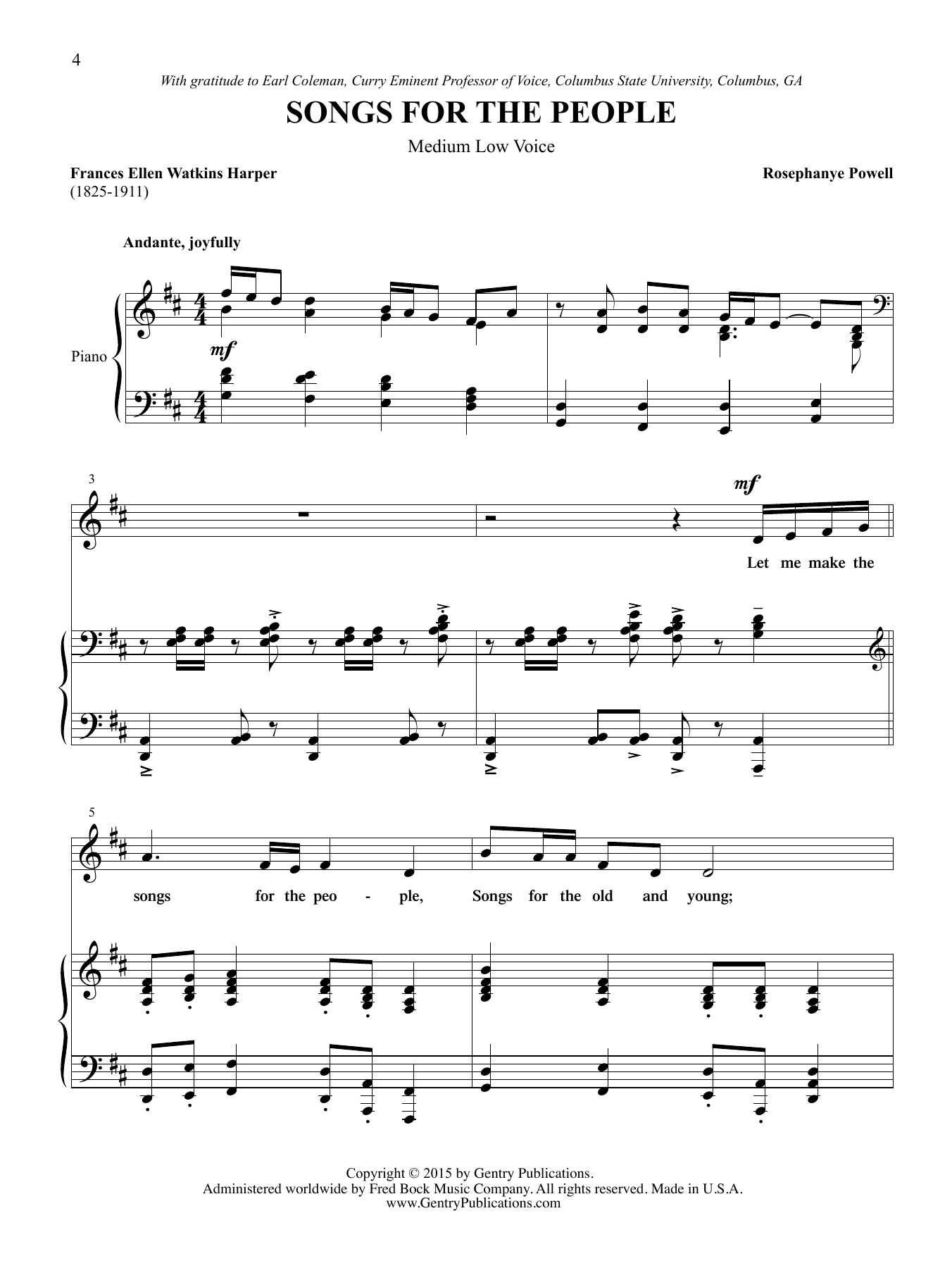 Rosephanye Powell Miss Wheatley's Garden (Medium Low Voice) sheet music notes and chords arranged for Piano & Vocal