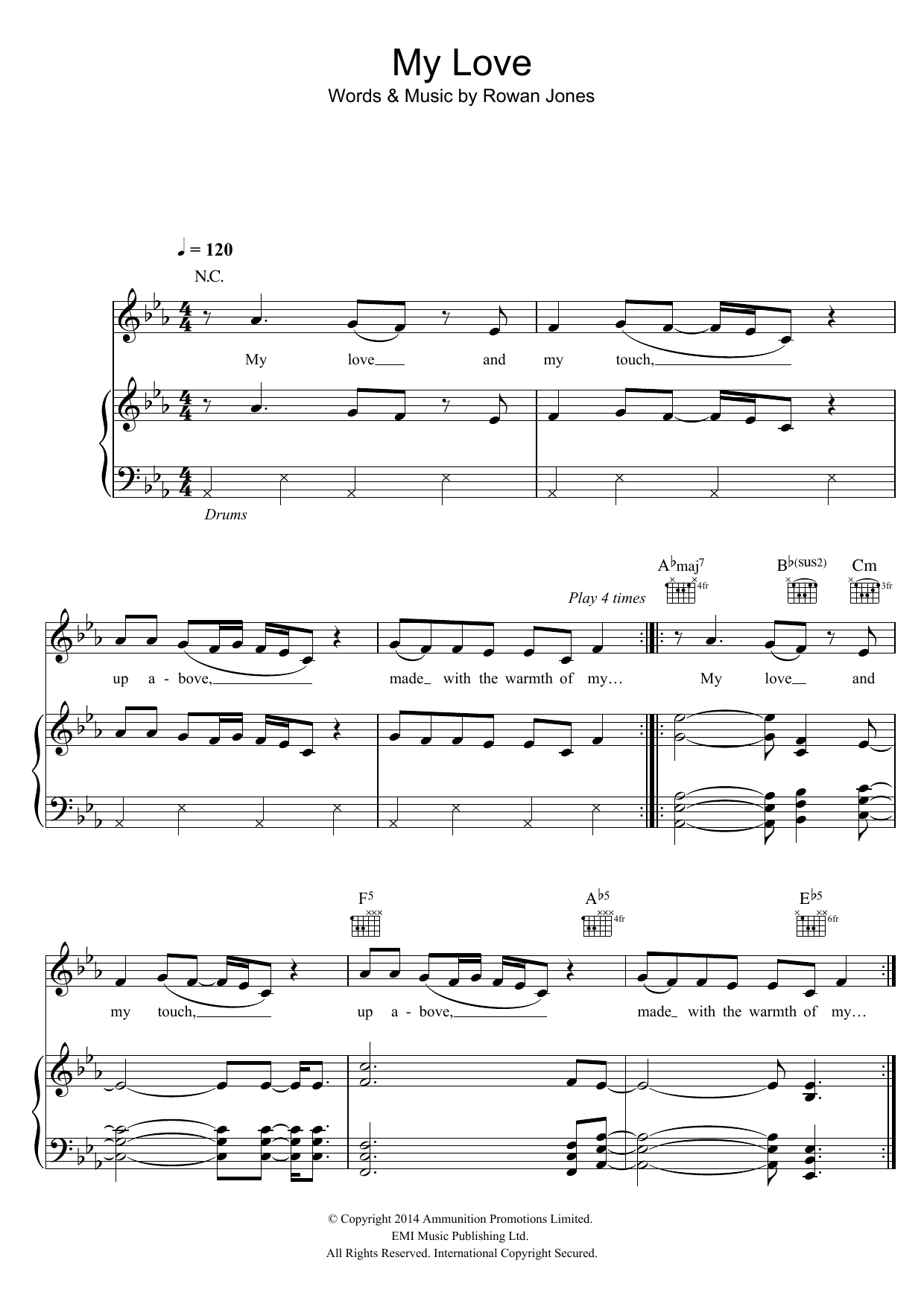 Route 94 My Love (featuring Jess Glynne) sheet music notes and chords arranged for Piano, Vocal & Guitar Chords