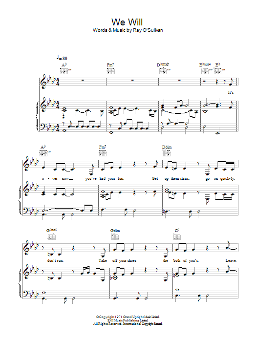 Rumer We Will sheet music notes and chords arranged for Piano, Vocal & Guitar Chords