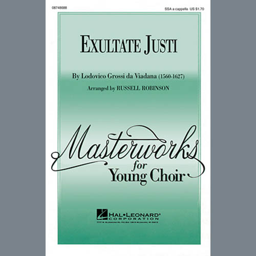 Easily Download Russell Robinson Printable PDF piano music notes, guitar tabs for  SSA Choir. Transpose or transcribe this score in no time - Learn how to play song progression.