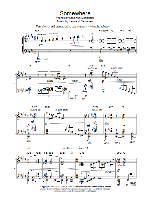 Russell Watson Somewhere sheet music notes and chords arranged for Piano, Vocal & Guitar Chords