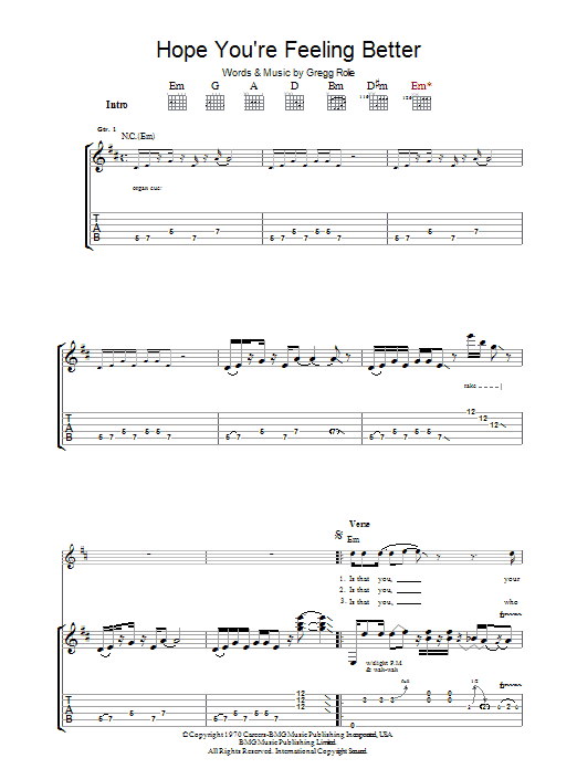 Santana Hope You're Feeling Better sheet music notes and chords arranged for Piano, Vocal & Guitar Chords (Right-Hand Melody)