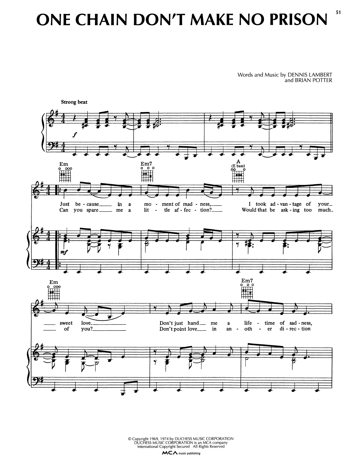 Santana One Chain Don't Make No Prison sheet music notes and chords arranged for Piano, Vocal & Guitar Chords (Right-Hand Melody)