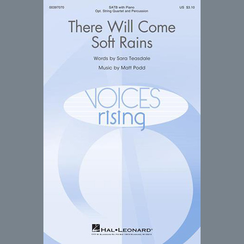 Download Sara Teasdale and Matt Podd There Will Come Soft Rains Sheet Music and Printable PDF music notes
