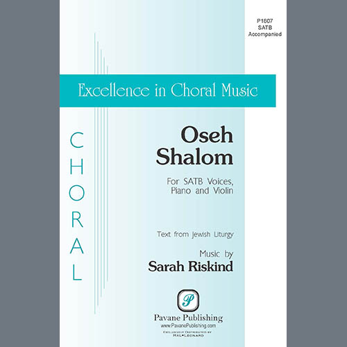 Easily Download Sarah Riskind Printable PDF piano music notes, guitar tabs for  SATB Choir. Transpose or transcribe this score in no time - Learn how to play song progression.