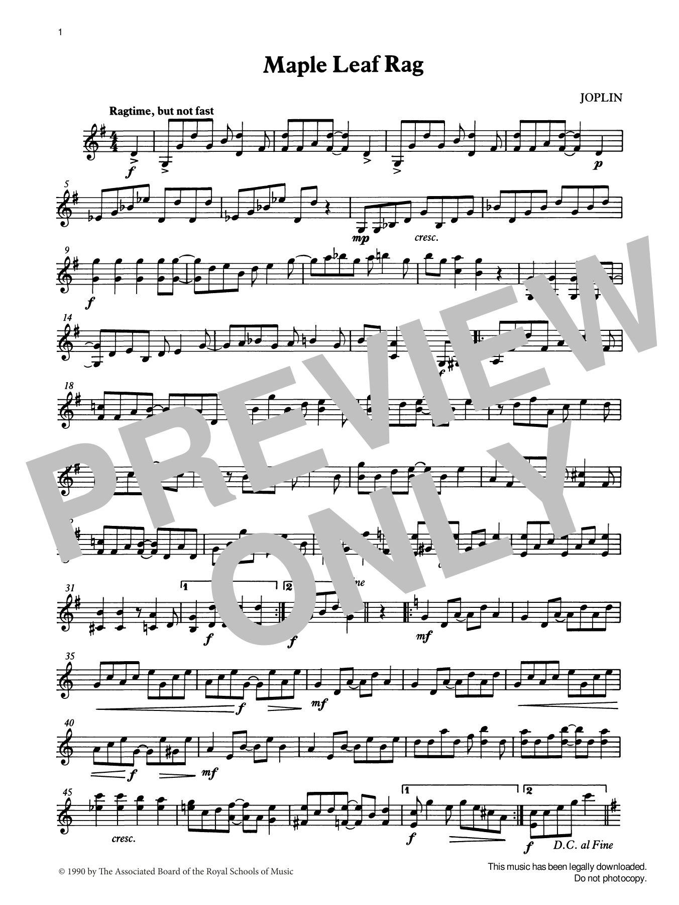 Scott Joplin Maple Leaf Rag (score & part) from Graded Music for Tuned Percussion, Book III sheet music notes and chords arranged for Percussion Solo