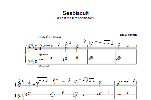 Seabiscuit Seabiscuit sheet music notes and chords arranged for Piano Solo