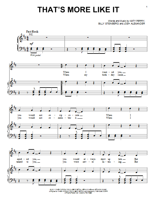 Selena Gomez and The Scene That's More Like It sheet music notes and chords arranged for Piano, Vocal & Guitar Chords (Right-Hand Melody)